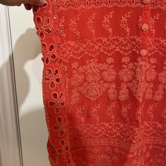 Johnny Was Susie Embroidered Eyelet Tank - Picture 4 of 8